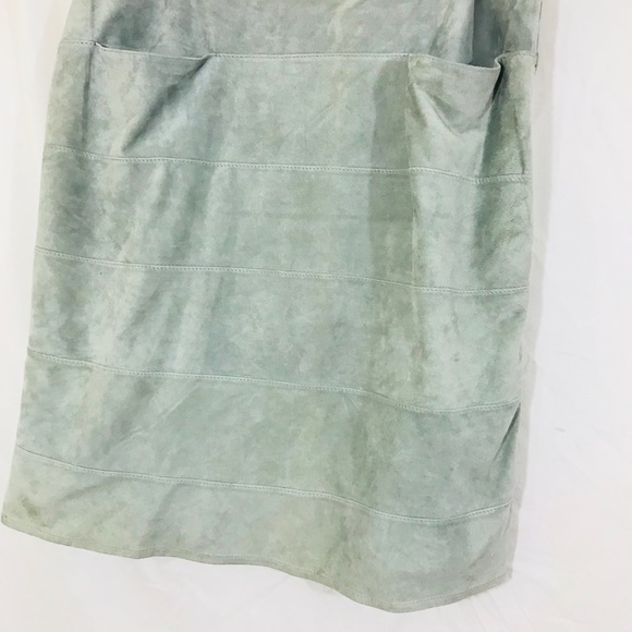 Krizia Italy rare 100% sheepskin Gray suede skirt - Picture 2 of 9